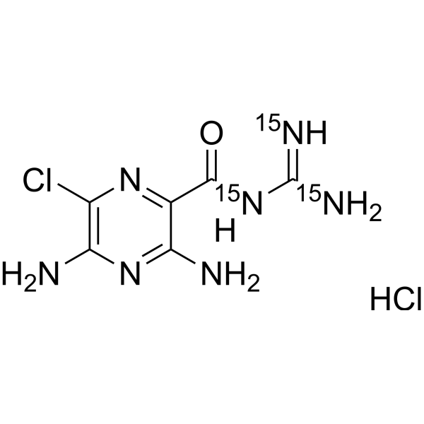 Amiloride-15N3 hydrochloride (MK-870-15N3 hydrochloride) 1216796-18-7